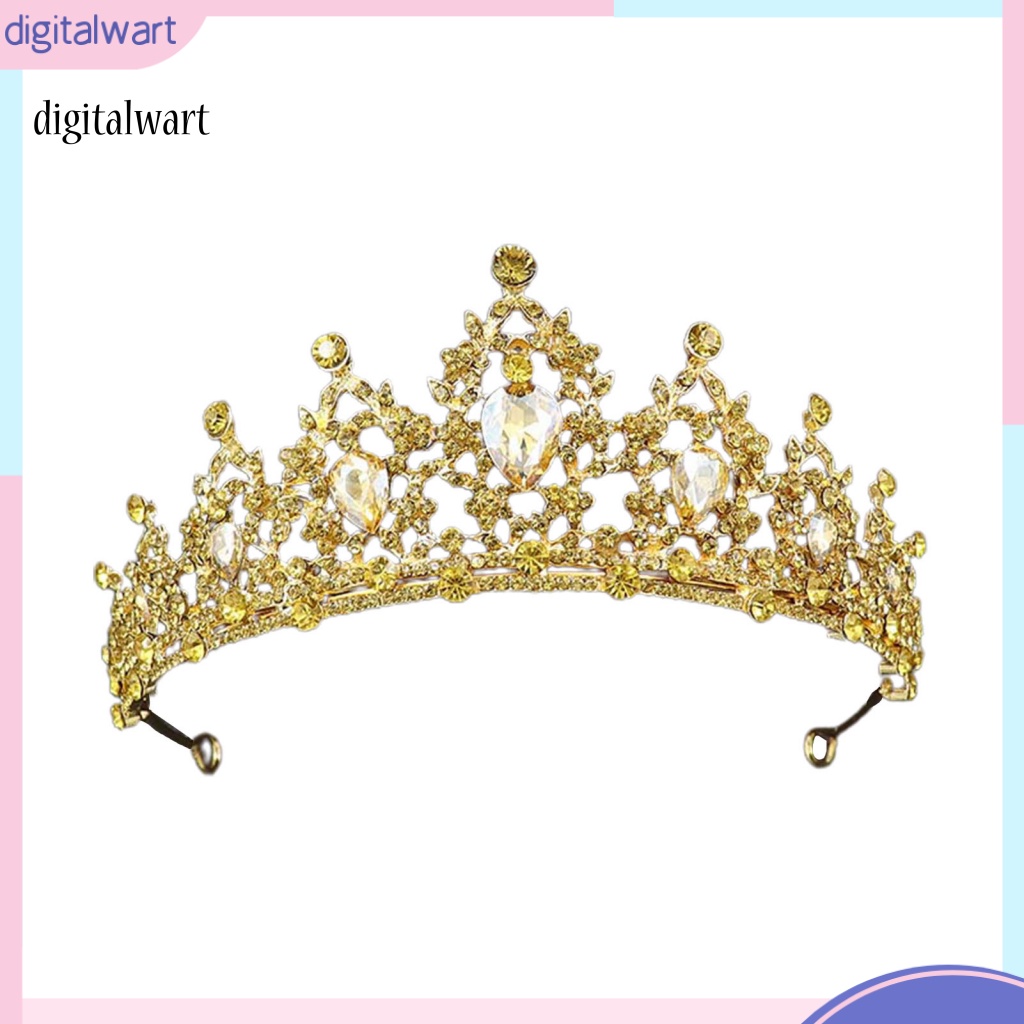 Kỹ Thuật Số| Vương Miện Công Chúa Đính Đá Phong Cách Baroque Thanh Lịch Dành Cho Cô Dâu