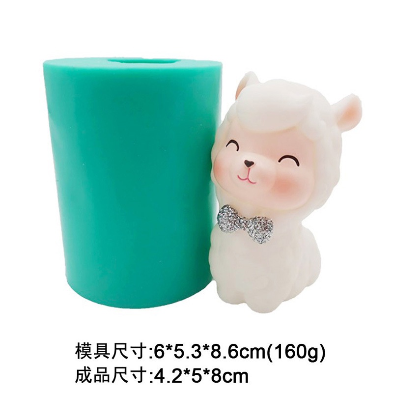 Khuôn Silicone Làm Bánh Hình Lạc Đà Alpaca 3D