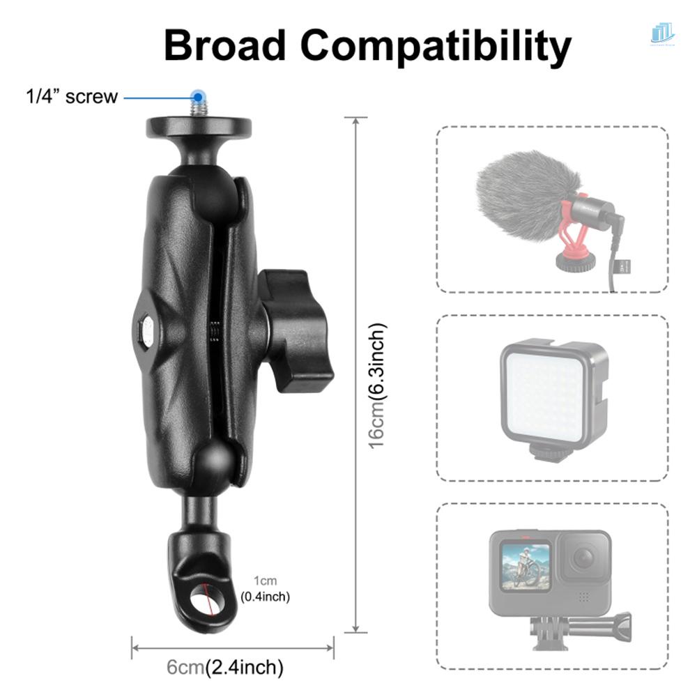 Giá Đỡ Camera Thể Thao PULUZ PU702B Ốc Vít 1 / 4 Inch Cho Xe Máy 11 / 10 / 9 / 8