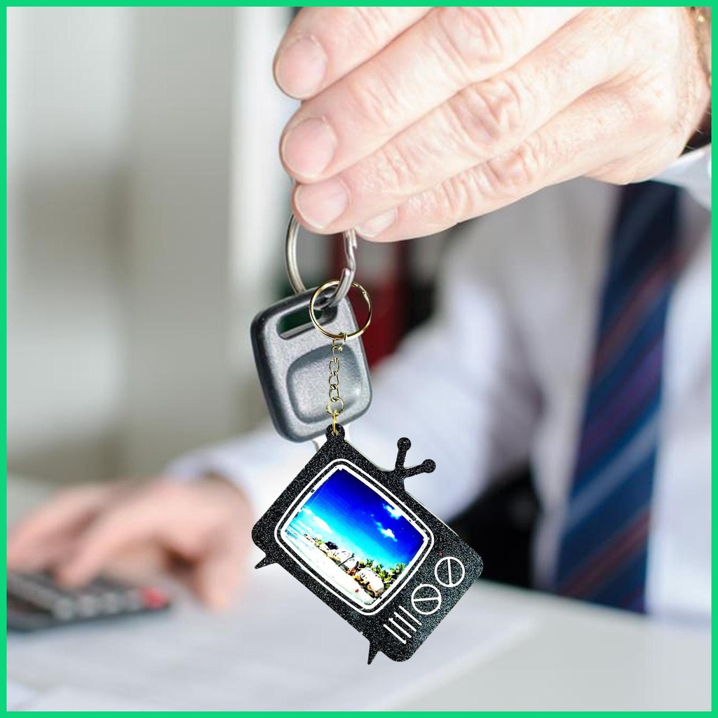 Khuôn Silicone Làm Móc Khóa / Mặt Dây Chuyền Thủ Công DIY Hình TV Mini