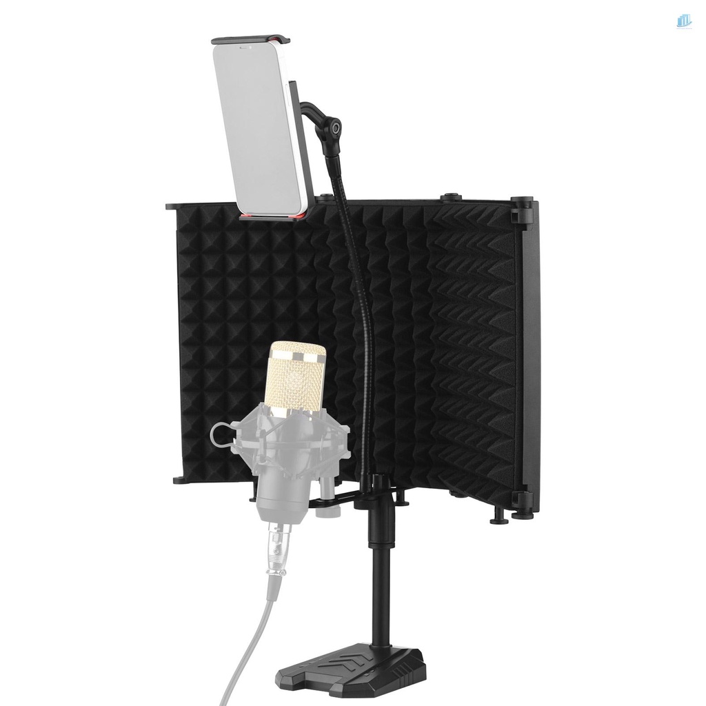 Tấm Xốp Phản Quang 3-Planel Cách Âm Kèm Đế Kẹp Điện Thoại 5 / 8 Inch