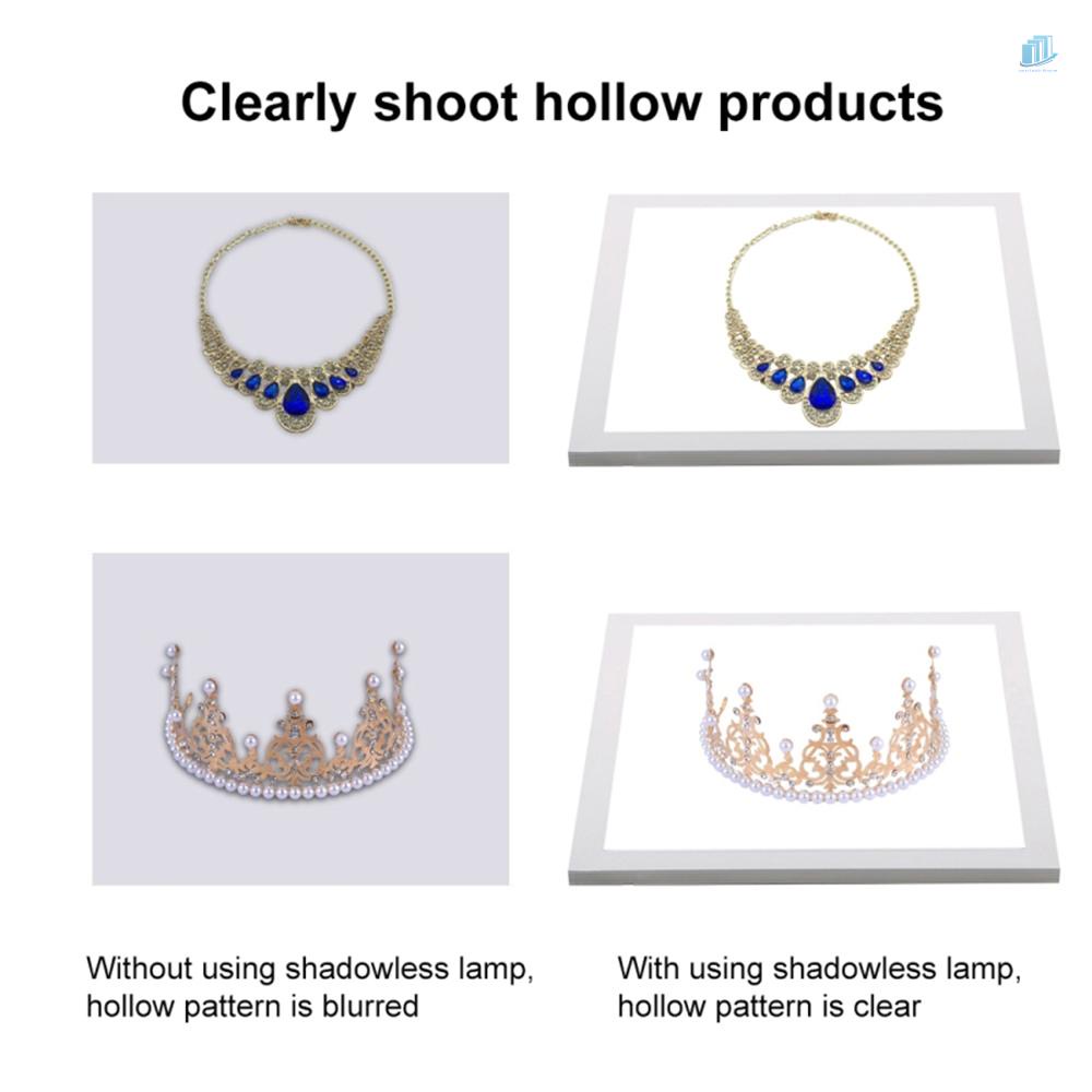 Hộp Đèn Led Chụp Ảnh 10 Cấp Độ Tùy Chỉnh Độ Sáng Được PULUZ 25cm