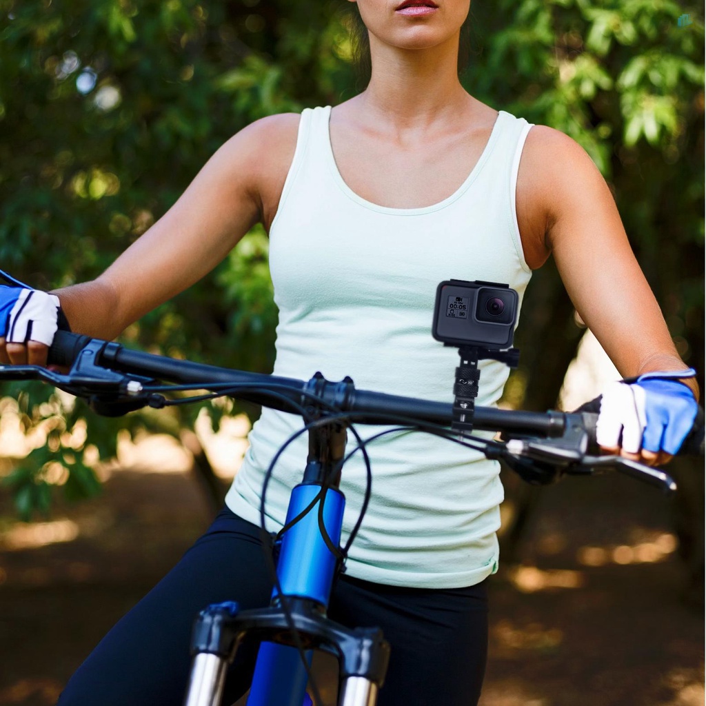 Giá Đỡ Máy Ảnh 9 / 8 / 7 / 6 / 5 / 4 SJCAM YI DJI Osmo Bằng Hợp Kim Nhôm Gắn Tay Lái Xe Đạp