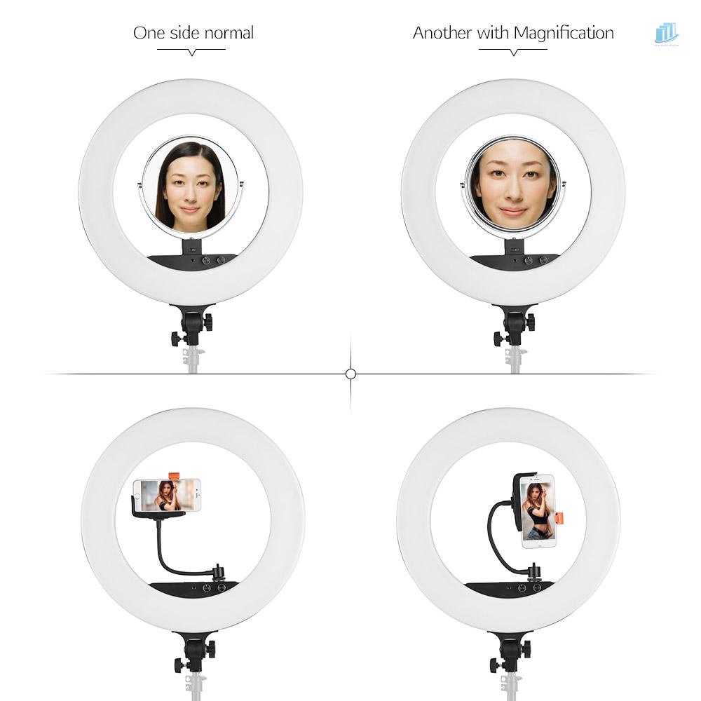 ANDOER Vòng Đèn LED Trợ Sáng Chụp Ảnh 18inch 80W 3200K-5800K Bi Có Thể Điều Chỉnh Độ Sáng Tiện Dụng