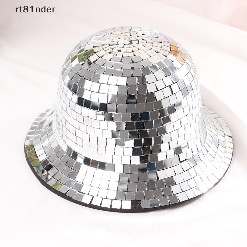 Rt 1 Mũ Cao Bồi Đính Bóng Disco Có Kính Gương Trang Sức Cho Nữ n