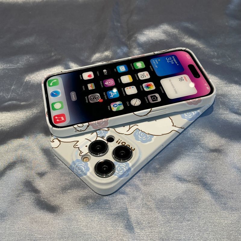 Ốp Điện Thoại In Hình Chó / Mèo / Bông Hoa Xinh Xắn Cho Iphone127 / Xsmax plus13 14 11 xr 8 G69V