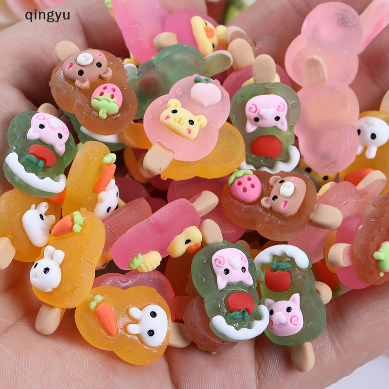 Bộ 3 Cây Kem Mini Bằng Resin Phát Sáng Dùng Trang Trí Điện Thoại / Móc Khóa DIY