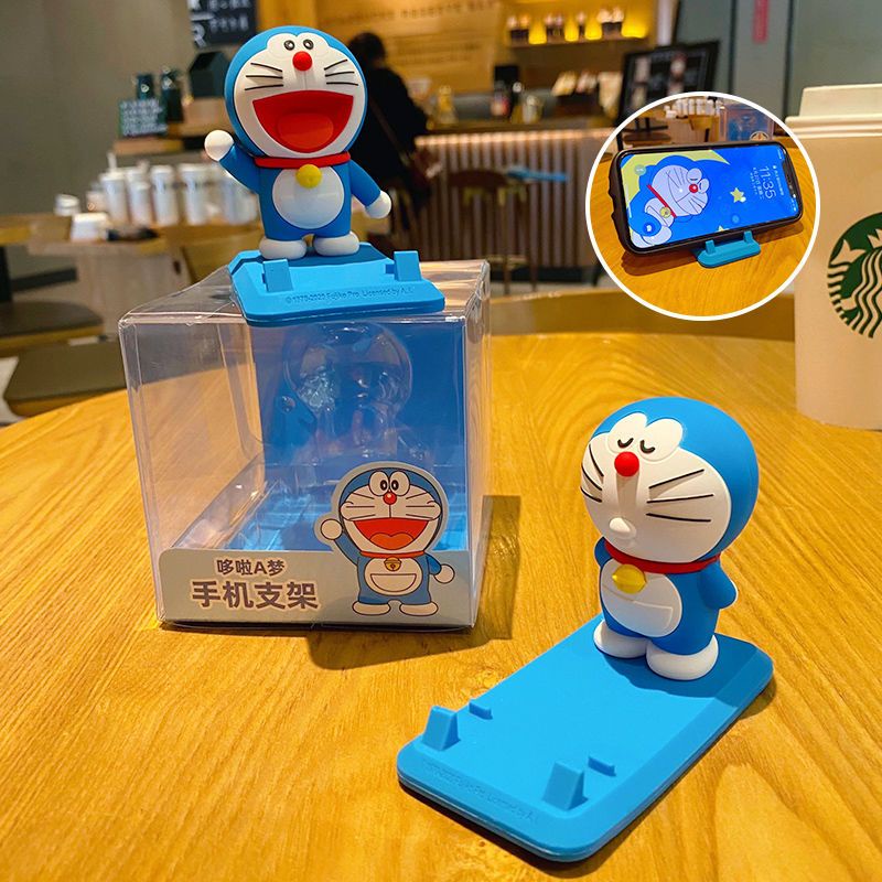 Giá Đỡ Điện Thoại Để Bàn Tùy Chỉnh Hình Doraemon Dễ Thương Dùng Làm Quà Tặng