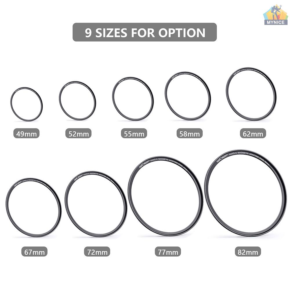 Kính Lọc K &amp; F CONCEPT NANO-X-1 / 8 Mềm Mại Chống Bụi Chống Nước FMC Màu Xanh Lá Đường Kính 77mm Cho Máy Ảnh