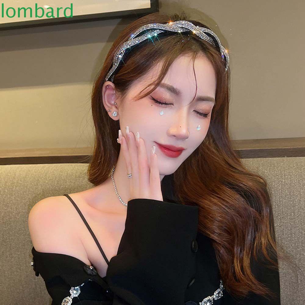 Băng Đô Cài Tóc Đính Đá Lấp Lánh Phong Cách Vintage|Cuộn Dây Bện Nhiều Màu Sắc Đa Dạng|Băng Đô Cài Tóc Đơn Giản Thời Trang Cho Nữ