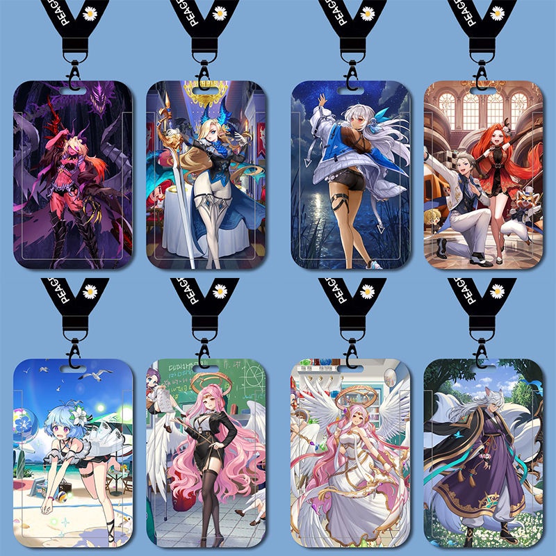 Set 5 Túi Đựng Thẻ ID Chống Nước In Hình Guardian Tales Dành Cho Học Sinh