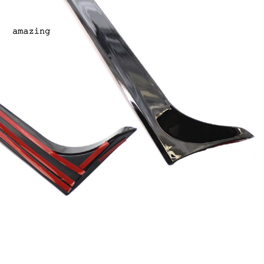 Bộ 2 Miếng Dán Trang Trí Cửa Sổ Xe Hơi VW Golf 6 Normal Edition 09-13 Bằng ABS Màu Đen Dễ Lắp Đặt