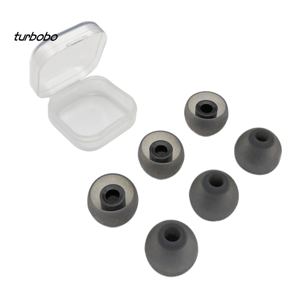 Set 6 Vỏ Bọc Tai Nghe Nhét Tai Thay Thế Bằng Silicon Mềm