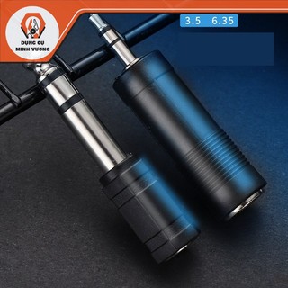 Đầu jack chuyển đổi i jack chuyển 3.5 sang 6.5 i jack chuyển 6.5 sang 3.5 đen