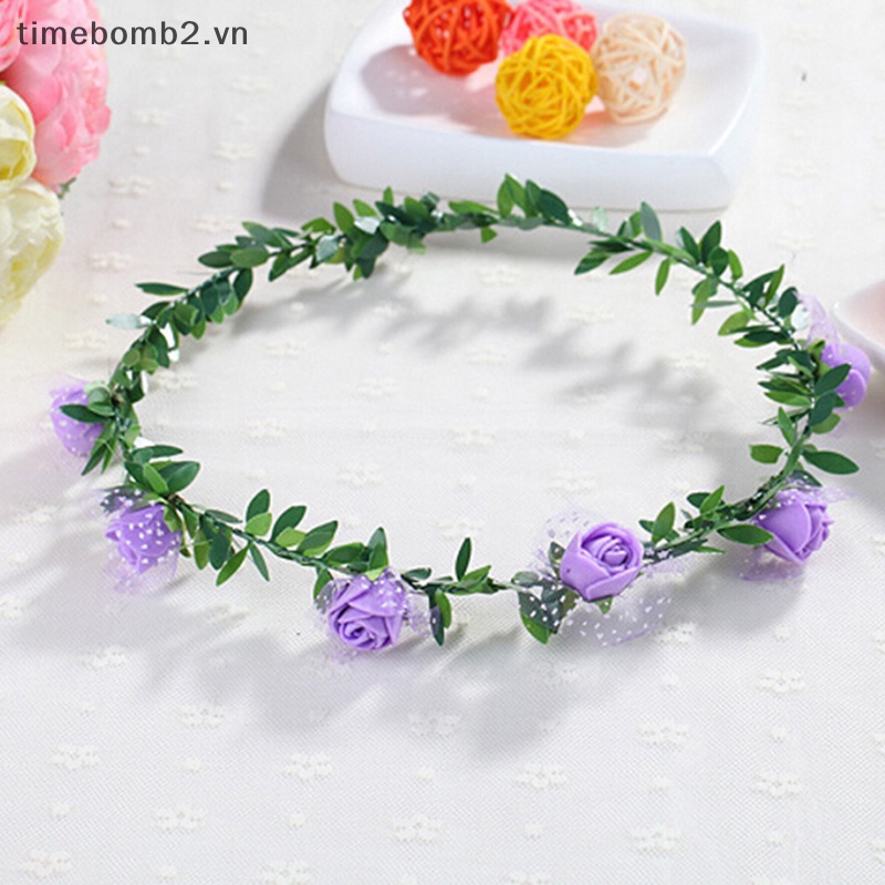 Băng Đô Hoa Hồng Ngọt Ngào Cho Cô Dâu