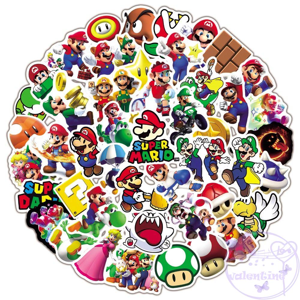 Miếng Dán Trang Trí Laptop Họa Tiết Hoạt Hình Super Mario Diy Chống Thấm Nước