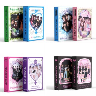 Hộp 30 tấm ảnh lomo card nhóm nhạc blackpink le sserafim polariod twice itzy