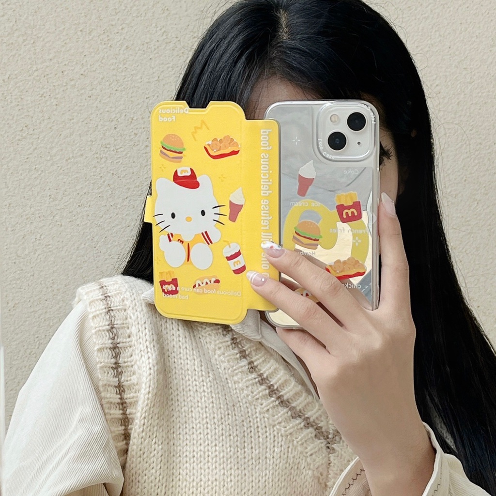 Ốp Điện Thoại tpu Silicon Mềm Trong Suốt Chống Sốc In Hình Mèo Mcdonald 'S Kitty Cho iPhone 14 13 12 11 PRO MAX