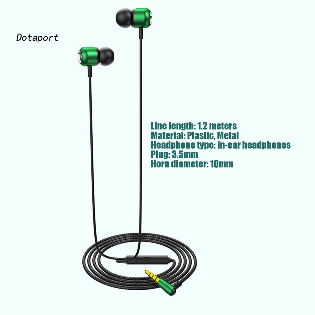 Tai Nghe Nhét Tai Jack 3.5mm Âm Thanh HiFi Sống Động Cho Điện Thoại