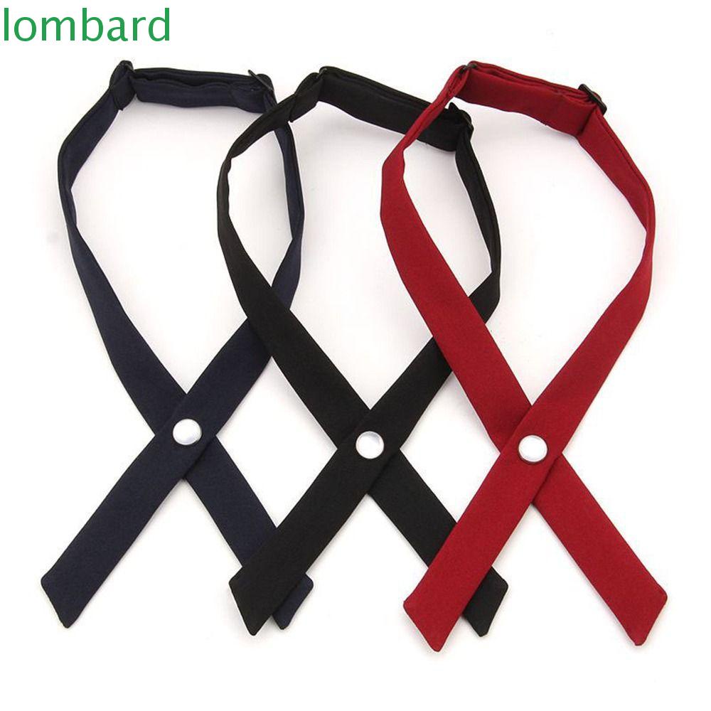 Cà Vạt Nơ Chéo Màu Trơn Dễ Thương Trang Trọng Có Thể Điều Chỉnh Cho Nam