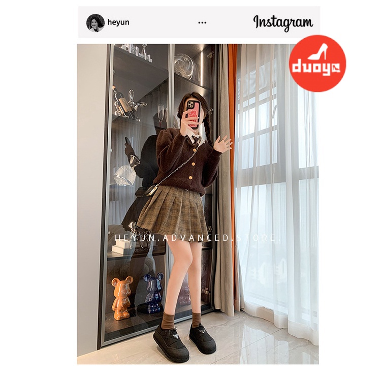 Duoya Giày Lười Lót Bông Dày Dặn Giữ Ấm Mùa Đông Phong Cách Mới 2022 Cho Nữ