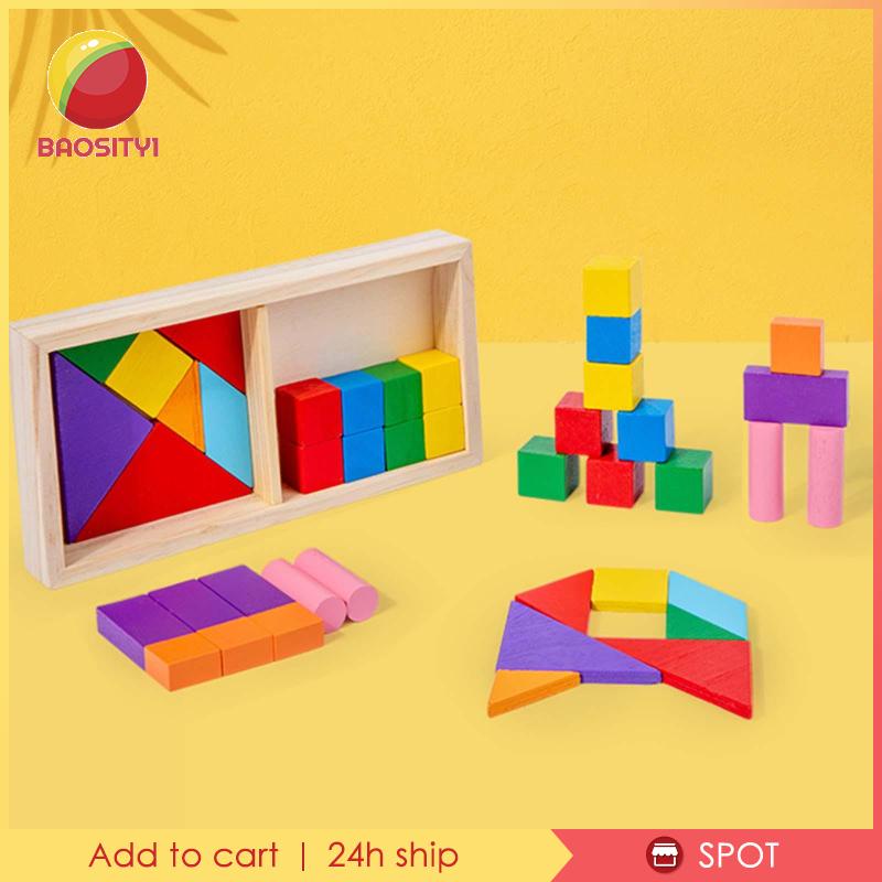 1 Bộ Đồ Chơi Lắp Ráp Bằng Gỗ Cho Bé