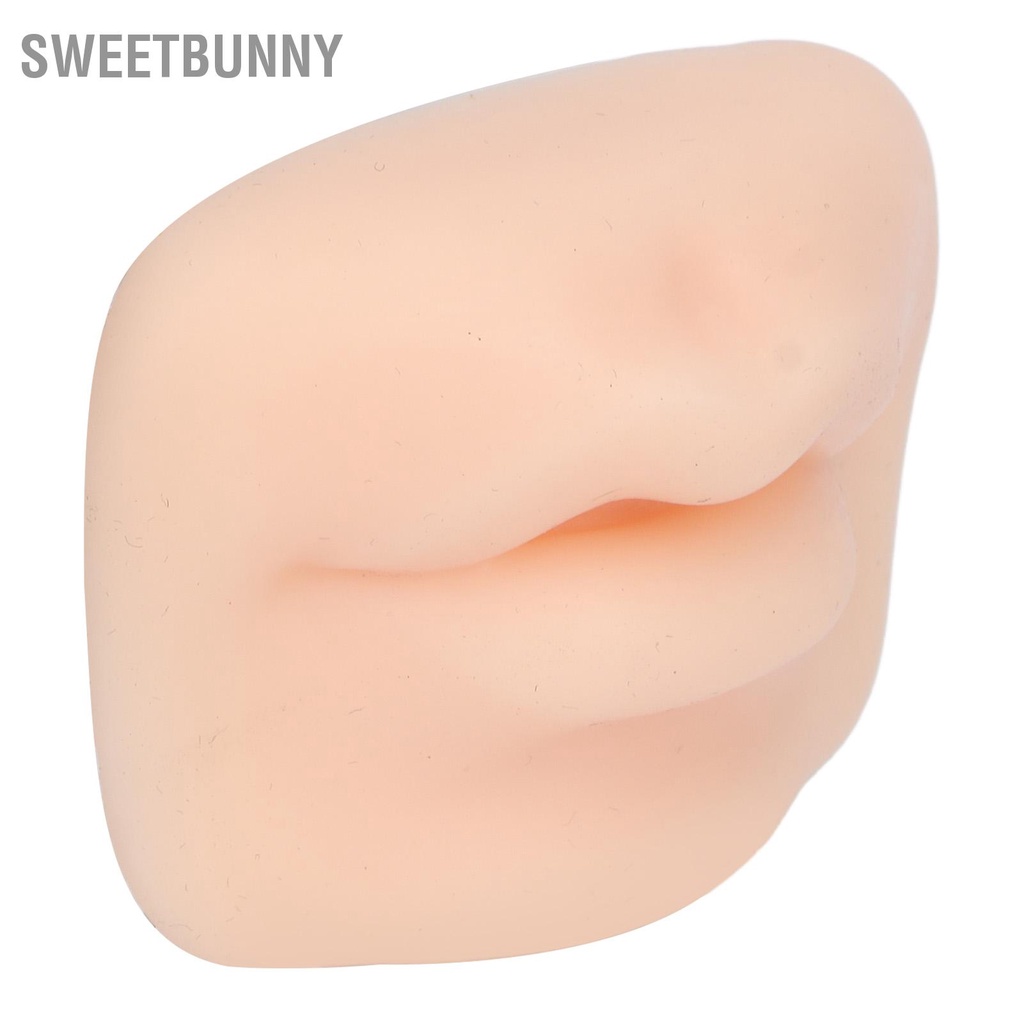 SweetBunny Mô hình môi silicon 3D thực hành xỏ khuyên mềm bán vĩnh viễn