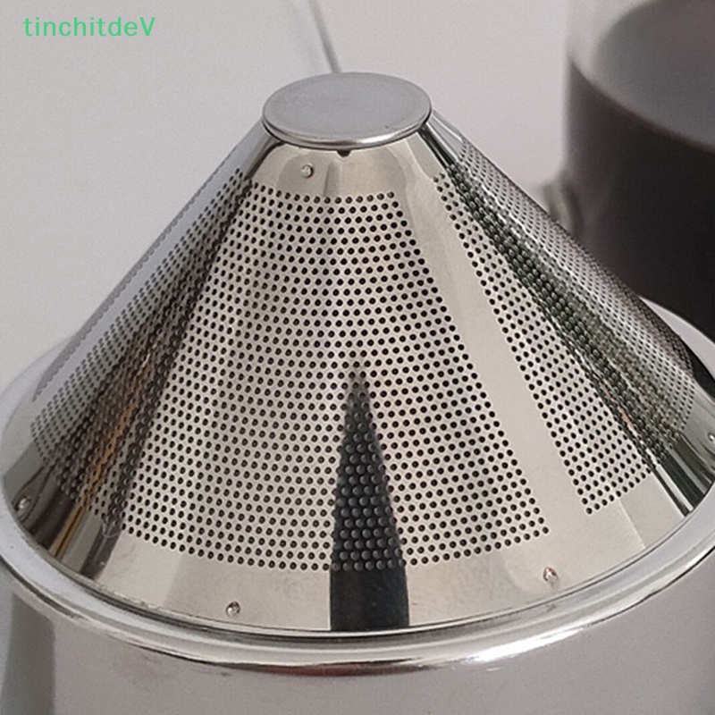 Phễu Lọc Cà Phê Bằng Thiếc Hình Nón Gấp Gọn Tiện Lợi