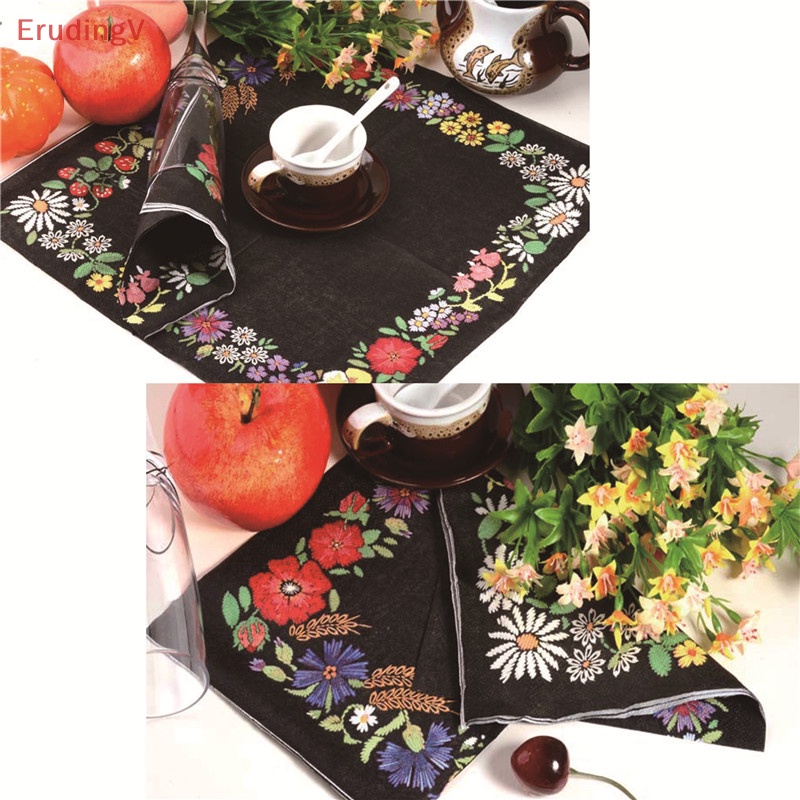 [ErudingV] Khăn Ăn Giấy Thêu Hình Đức Mẹ Đồng Trinh Bằng Gỗ Sáng Tạo Cho Sinh Nhật Đám Cưới [Mới