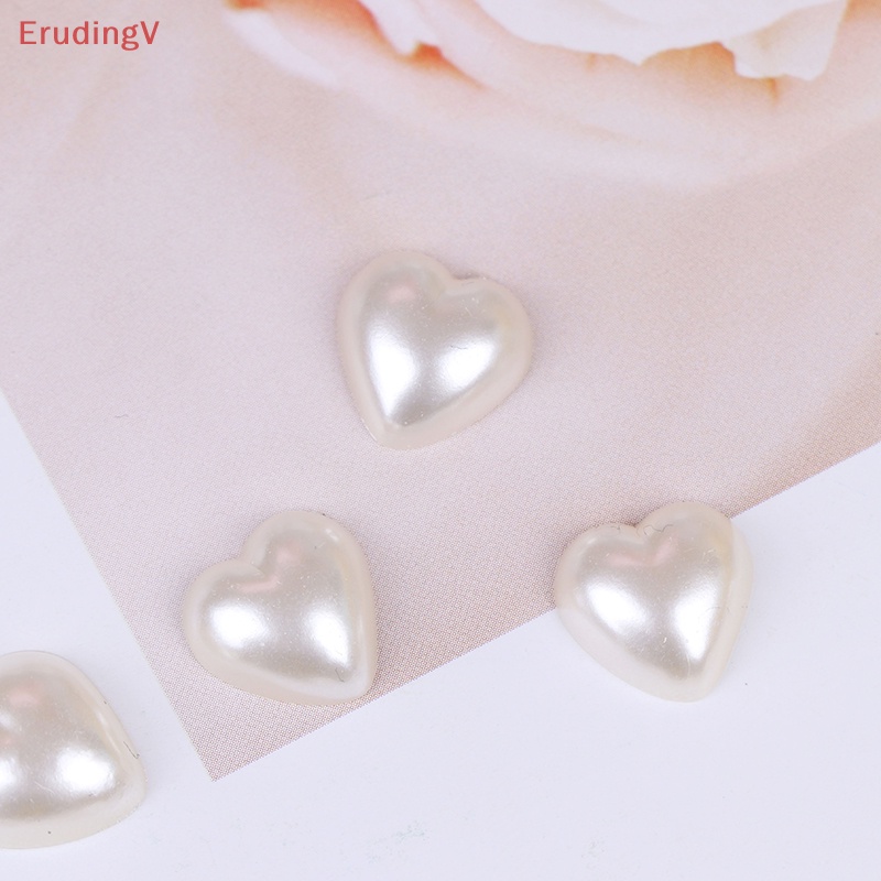 Bộ 100 Hạt Cườm Hình Trái Tim Phẳng Dùng Làm Đồ Thủ Công DIY