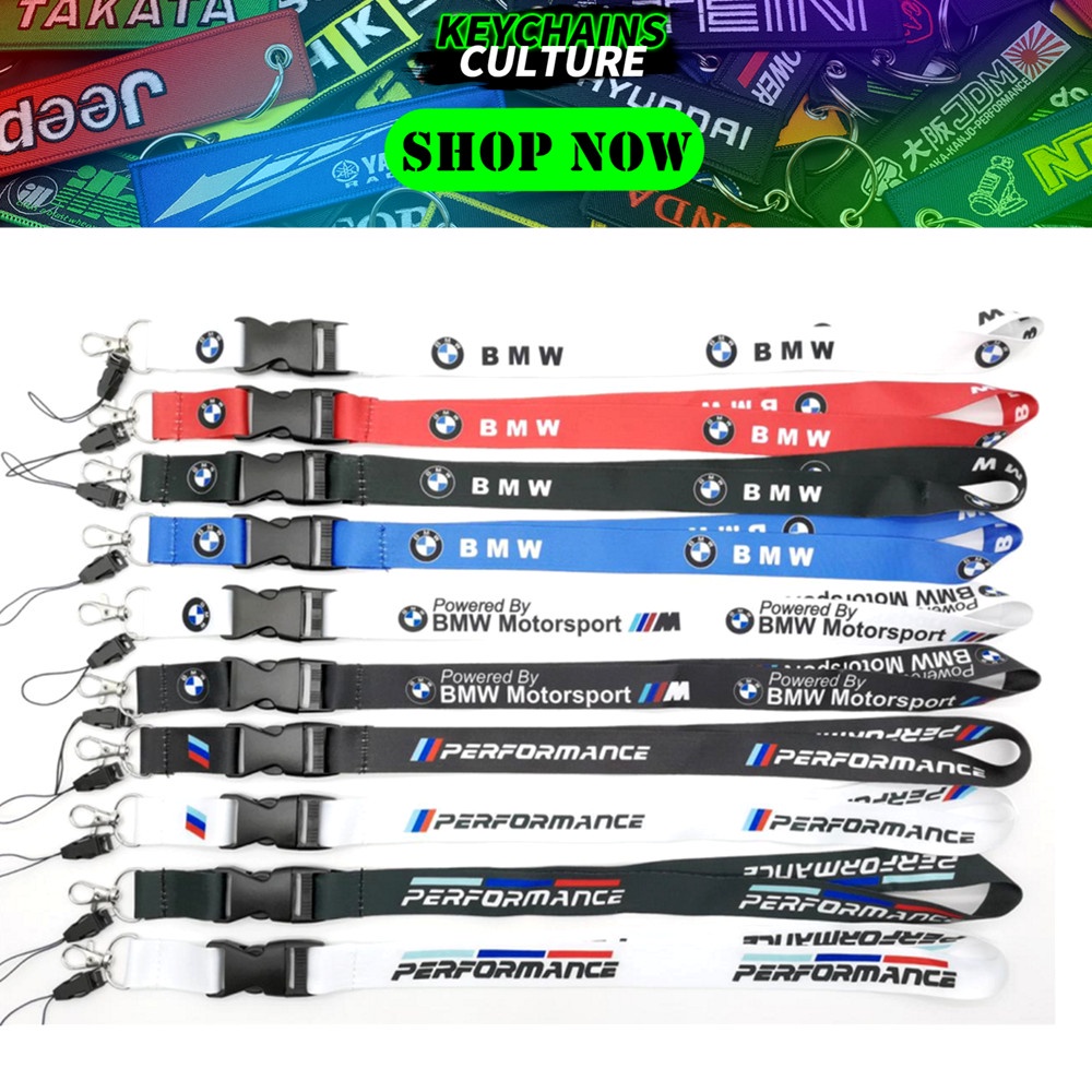 Bán Sỉ Dây Đeo Điện Thoại Thể Thao In Logo Xe Hơi BMW Có Móc Chìa Khóa Thời Trang Nhiều Loại