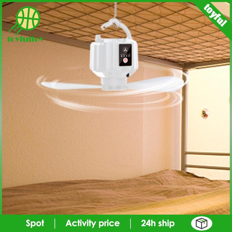 Quạt Cắm Trại Có Móc Treo Điều Khiển Từ Xa Và Đèn LED