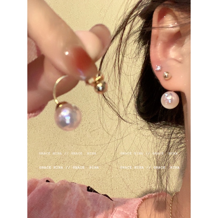 Bông Tai Đính Ngọc Trai Nhân Tạo Kiểu Dáng Sang Trọng Thời Trang 2023