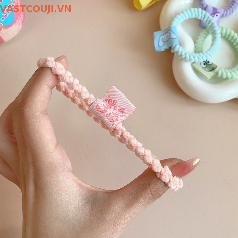 Dây Buộc Tóc Cao Su Co Giãn Màu Kẹo Ngọt Thời Trang Cho Nữ