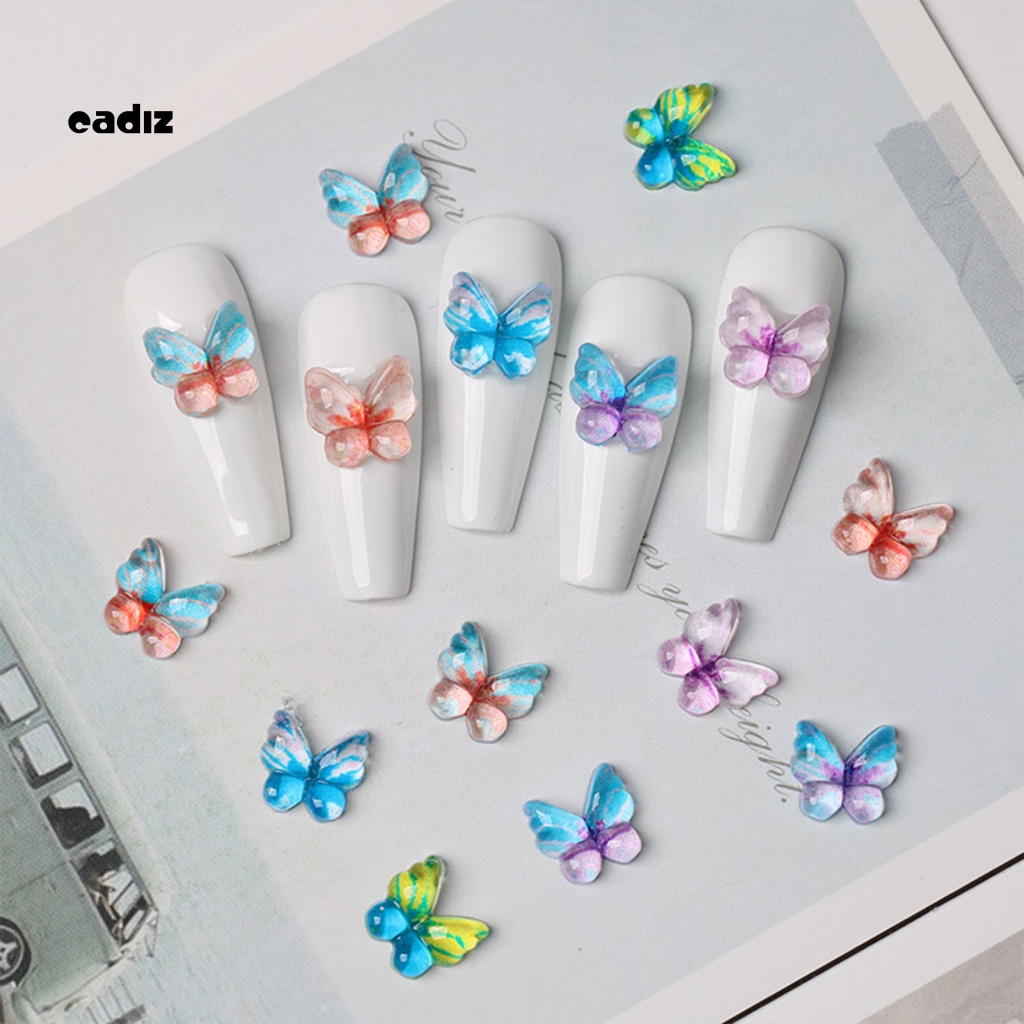 1 Túi Phụ Kiện Trang Trí Móng Tay Ba Chiều Hình Bướm Lâu Trôi Dành Cho Nữ
