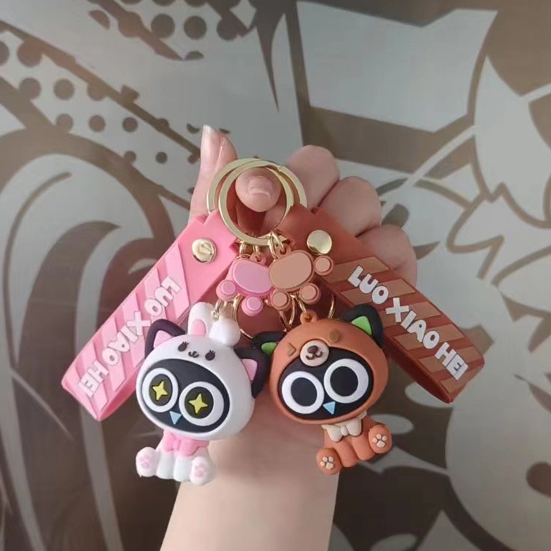 Móc Khóa Hình Búp Bê Luo Xiaohei Bằng Epoxy Độc Đáo Dễ Thương