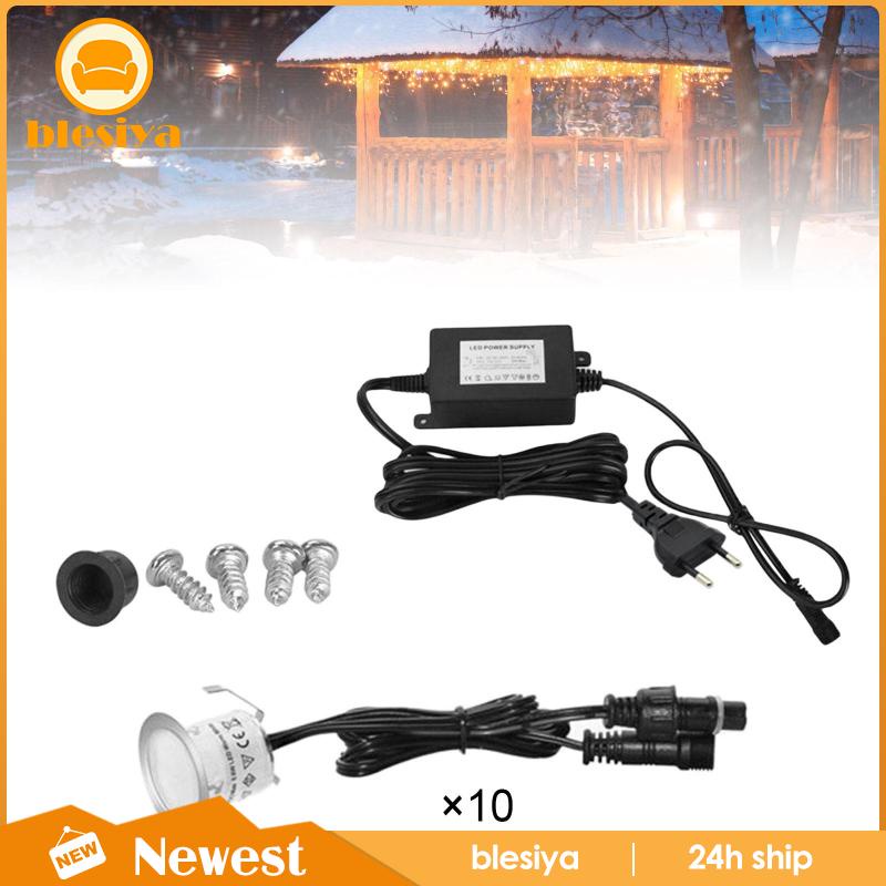 Bộ 10 Đèn LED IP67 Chống Thấm Nước Dùng Trang Trí Sân Vườn