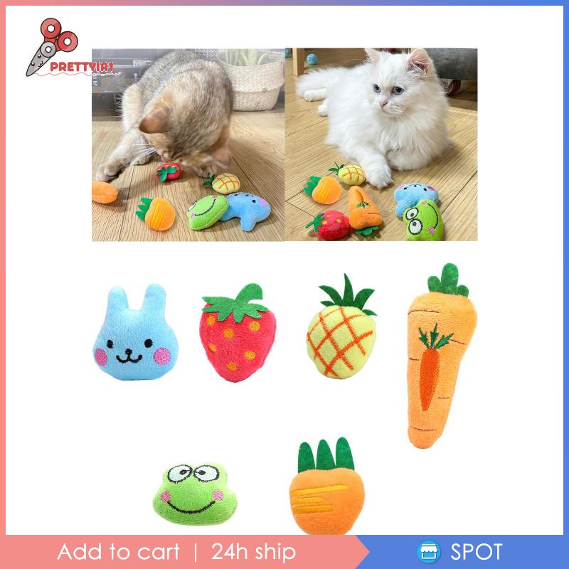 [Prettyia1] Gối Đồ Chơi Tương Tác Gặm Nhắm Catnip Cho Mèo Trong Nhà