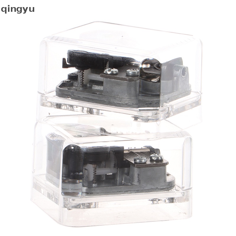 Qingyu Hộp Nhạc Bằng Acrylic Thủ Công Sáng Tạo Có Thể Chuyển Động Bằng Tay