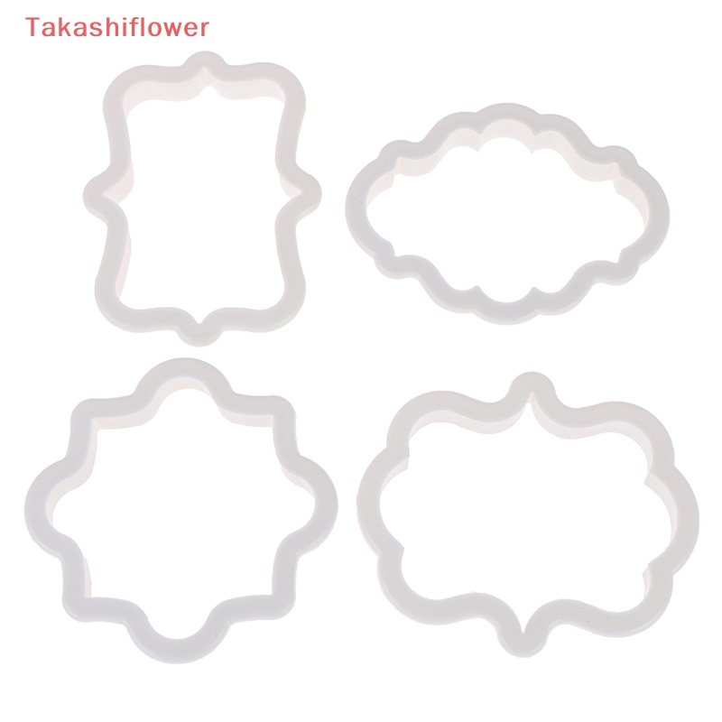 Set 4 Khuôn Cắt Bánh Quy Bằng Nhựa Phong Cách vintage