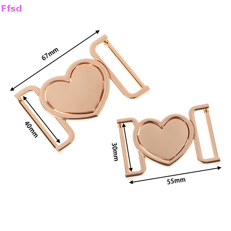 Chốt Khóa Dây Nịt Ba Lô / Áo Khoác / Đồ Da Hình Trái Tim Bằng Hợp Kim Màu Vàng / Bạc 30 / 40mm
