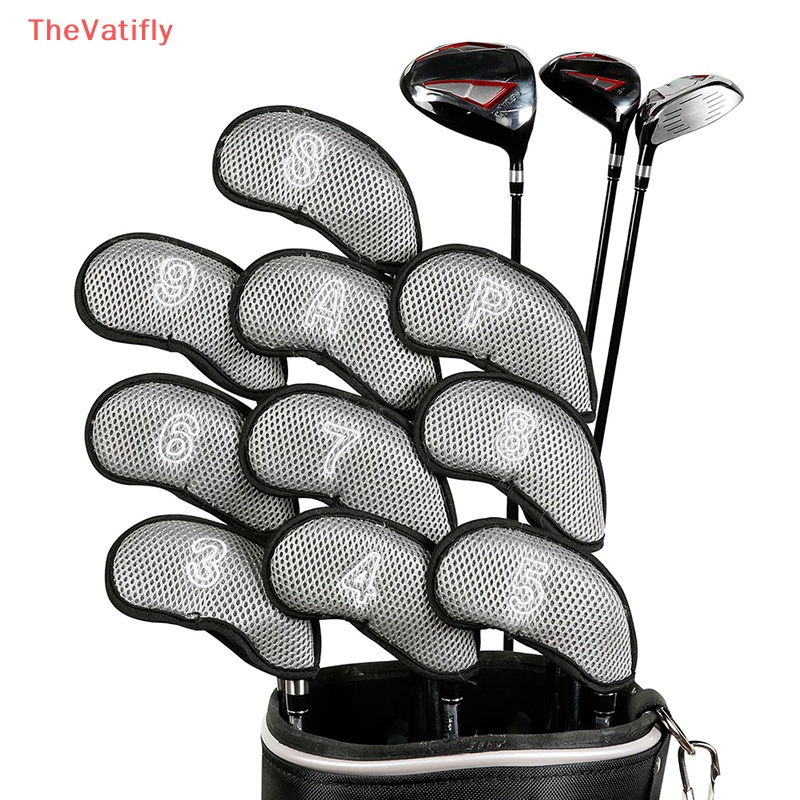 Set 10 Vỏ Bọc Bảo Vệ Đầu Gậy Đánh Golf Chuyên Dụng