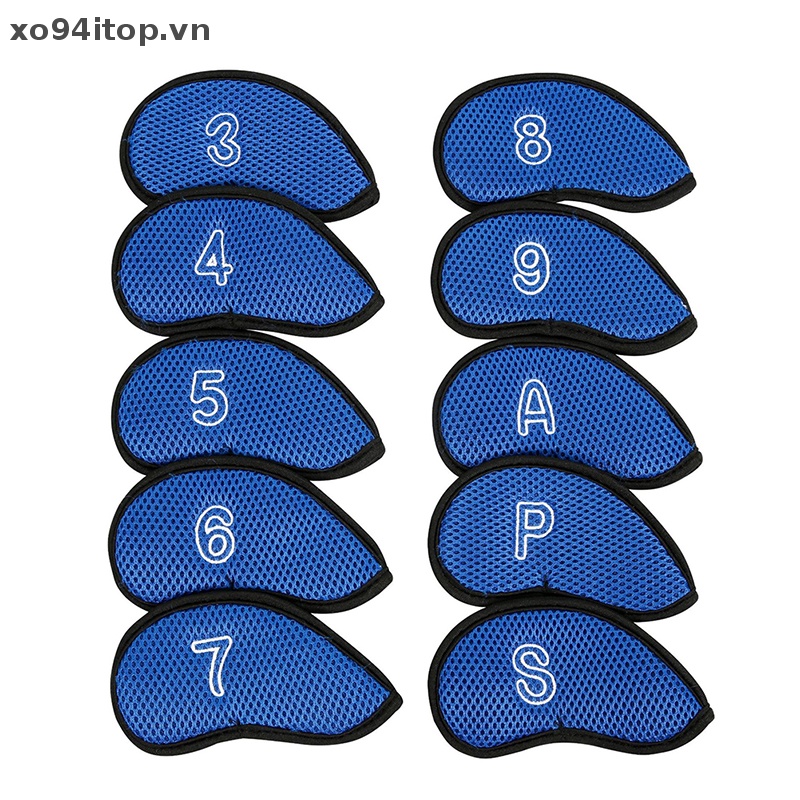 Set 10 Vỏ Bọc Bảo Vệ Đầu Gậy Đánh Golf