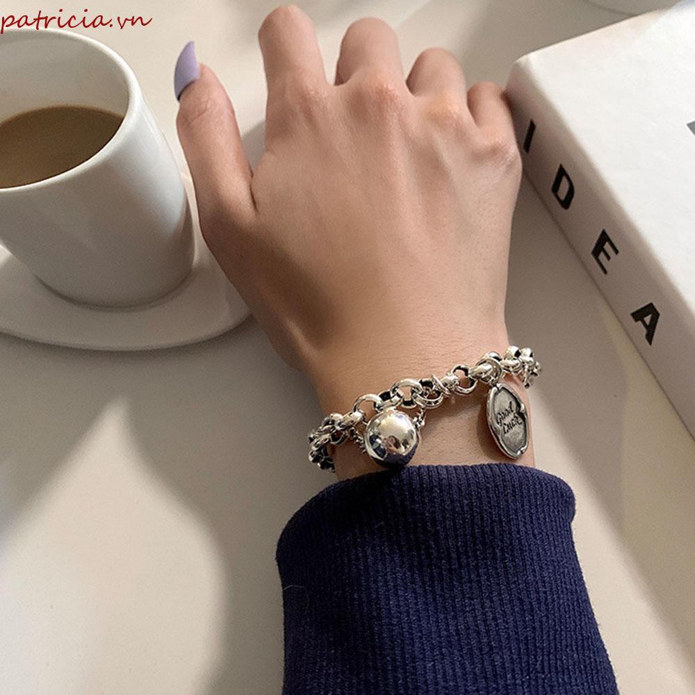 Vòng Đeo Tay Mặt Hình Thánh Giá Phong Cách Hip hop Hàn Quốc Thời Trang Cho Nữ