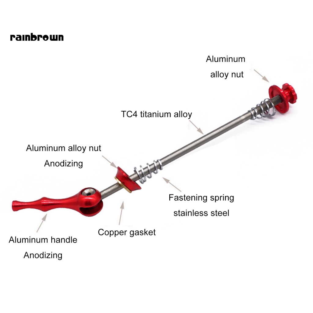 1 Cặp Trục Bánh Xe Đạp Tháo Lắp Nhanh Siêu Nhẹ Chống Ăn Mòn