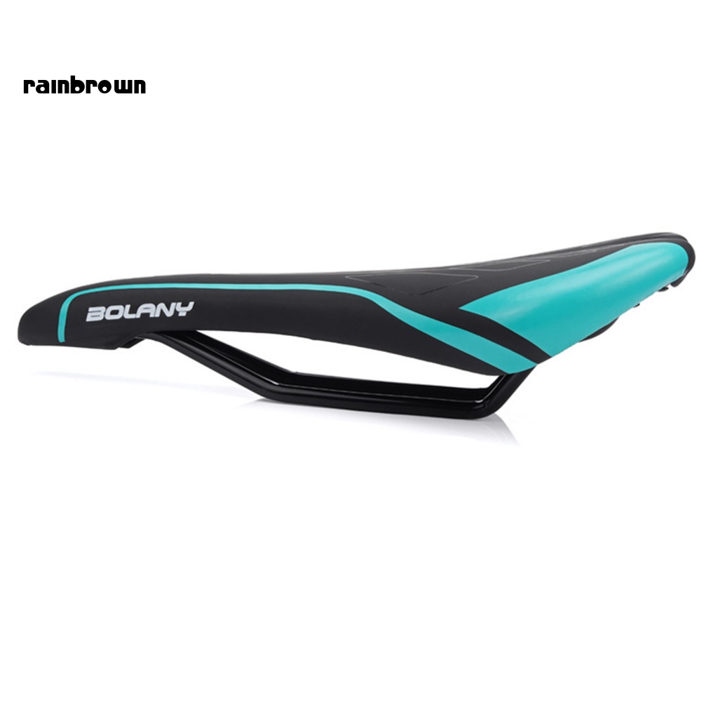 &lt; Rainbrown &gt; BOLANY Streamlined Yên Xe Đạp Khoét Rỗng Chống Mài Mòn Hấp Thụ Sốc