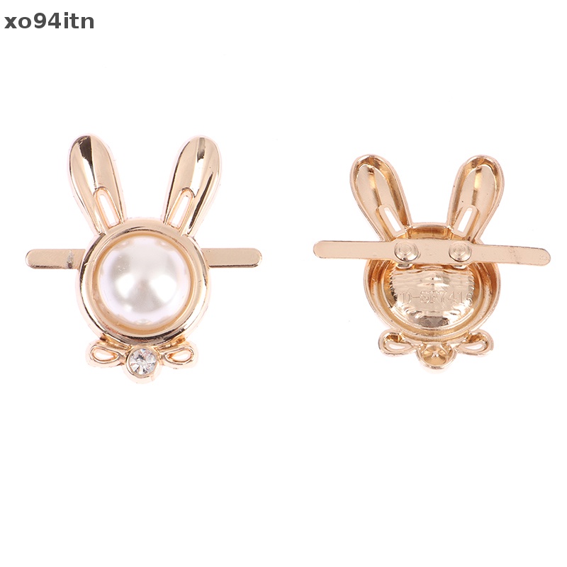 1 Kẹp Đầu Thỏ Đính Ngọc Trai Trang Trí Giày Cao Gót