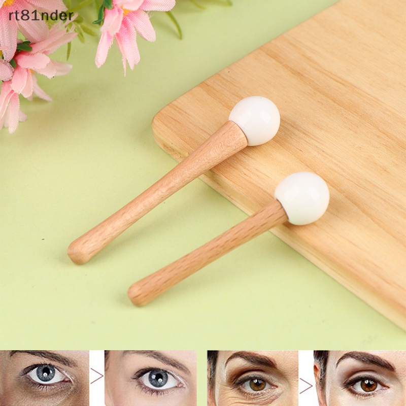 Rt 1 Muỗng Cong Mini Trộn Mặt Nạ Kem Trang Điểm Màu Vàng Đồng