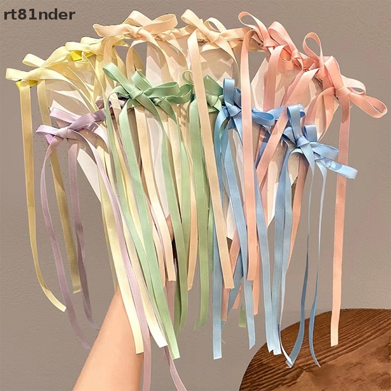 Bộ 2 Kẹp Tóc Nơ Dài Thời Trang Dành Cho Nữ