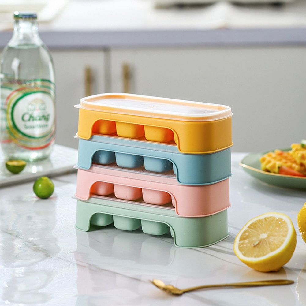 Khuôn Làm Đá Viên Nhỏ Gọn Có Thể Xếp Chồng Lên Nhau Tiện Dụng